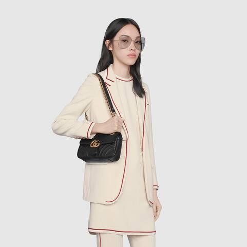 G Marmont Matelass Black Mini Bag