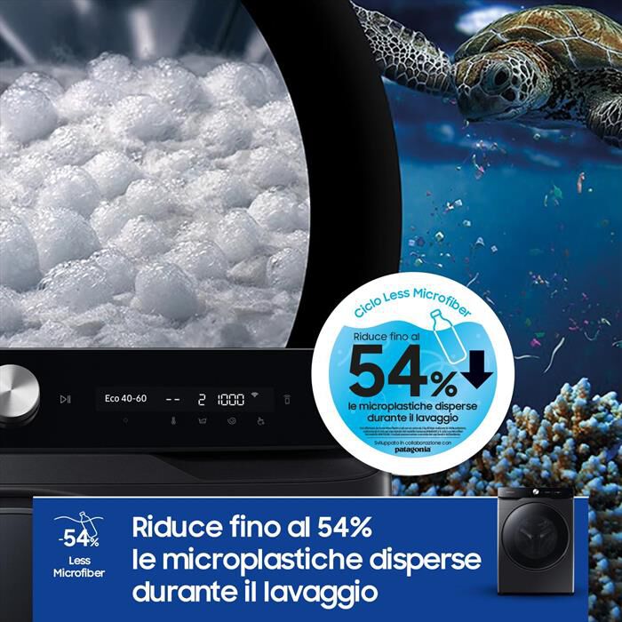 SAMSUNG - Lavatrice WF20DG8650BVU3 20KG Classe A-Nero