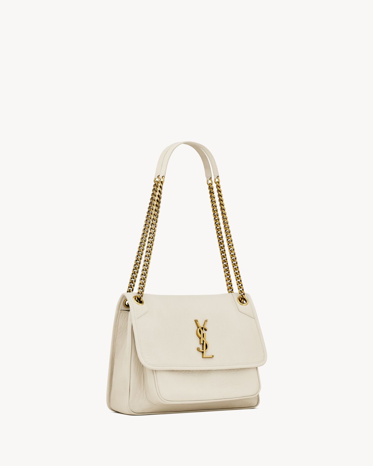 niki medium in grained lambskin BLANC VINTAGE