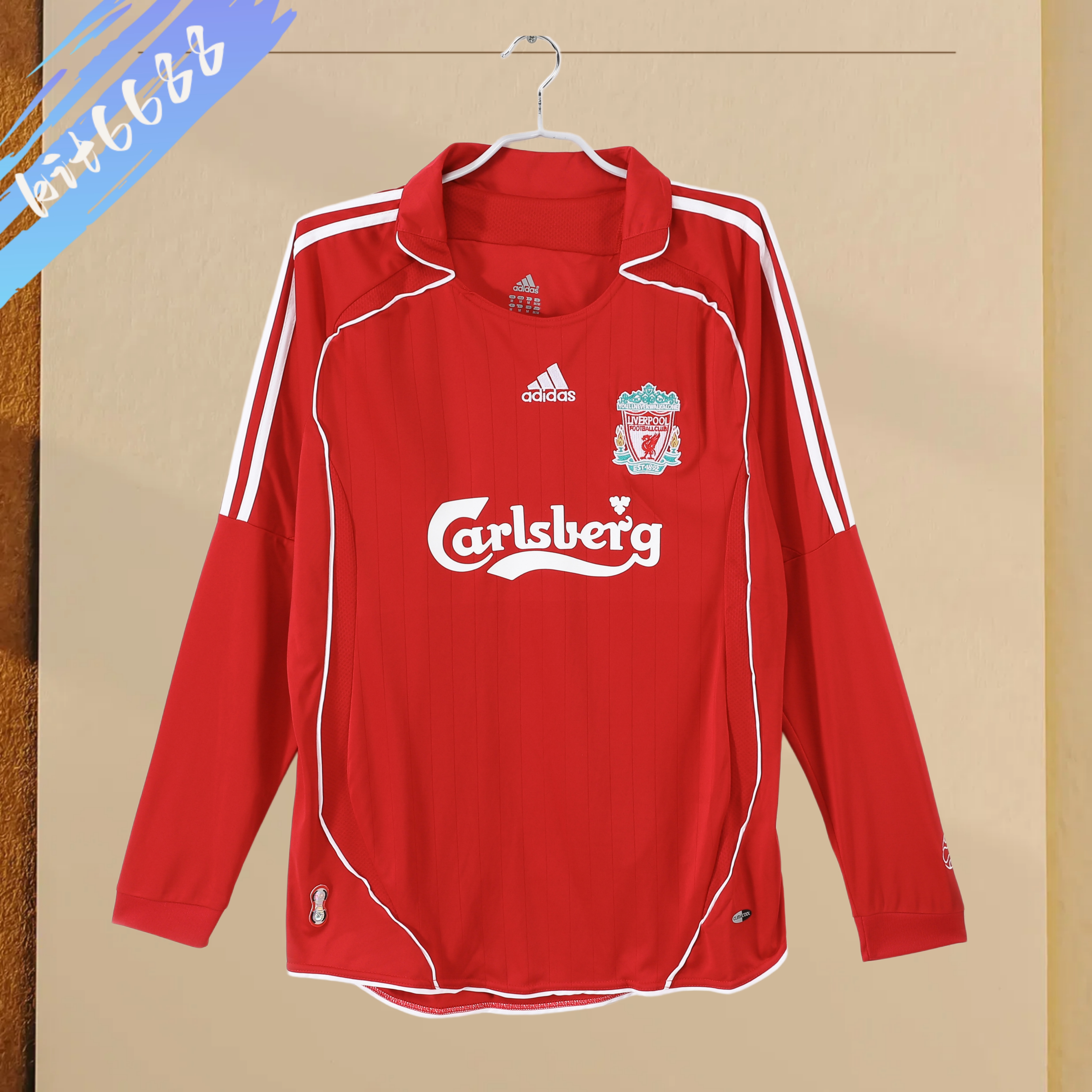 06/07 Liverpool home Retro long sleeves Football Shirt
