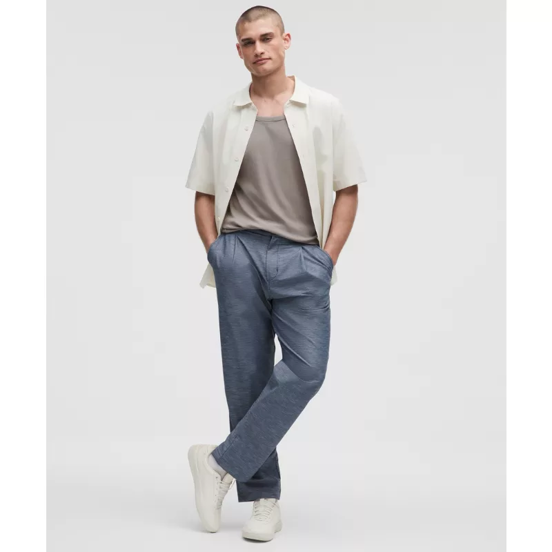 LuluLinen Pleated Trouser Regular