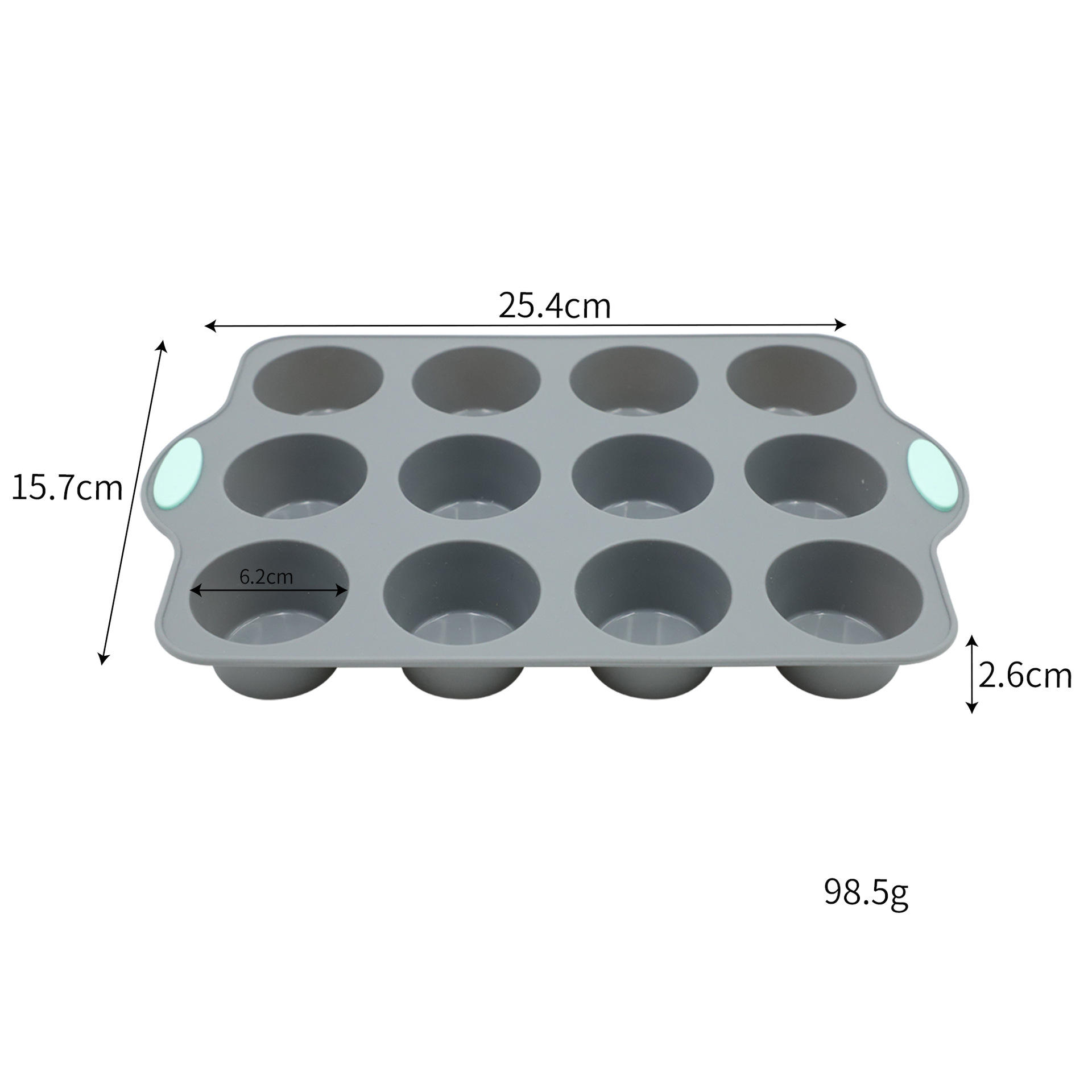 Non-Stick Food Grade Silicone Baking Set, Heat Resistant Cake Mold & Tray