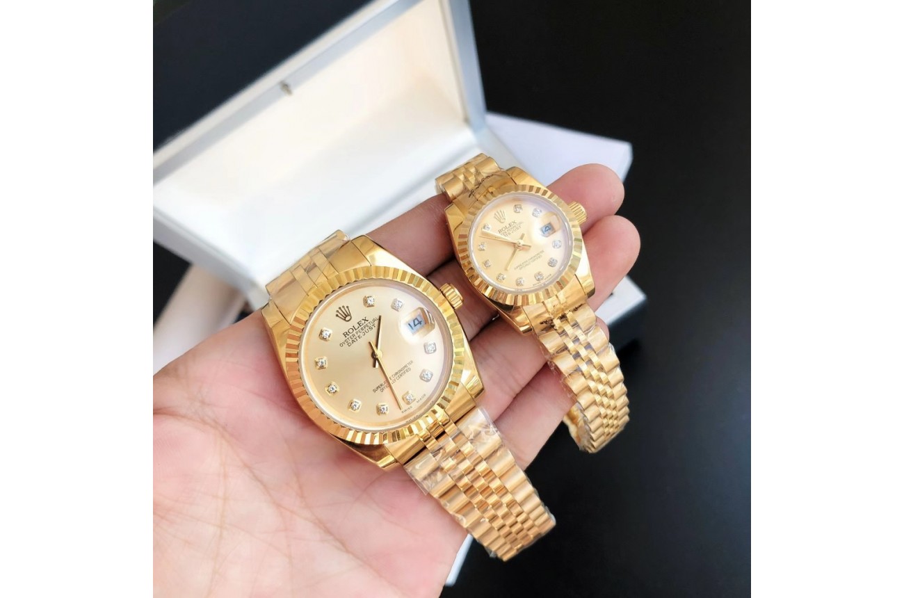 Rolex Datejust 36/28mm RG/RG Jub Gold/Dial