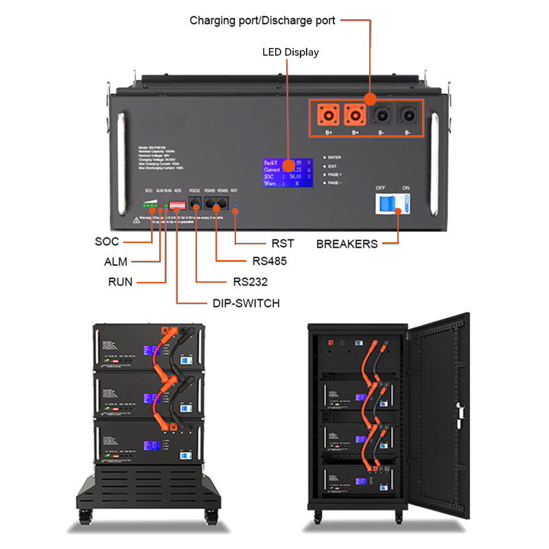 Rack mounted battery 48v 300ah