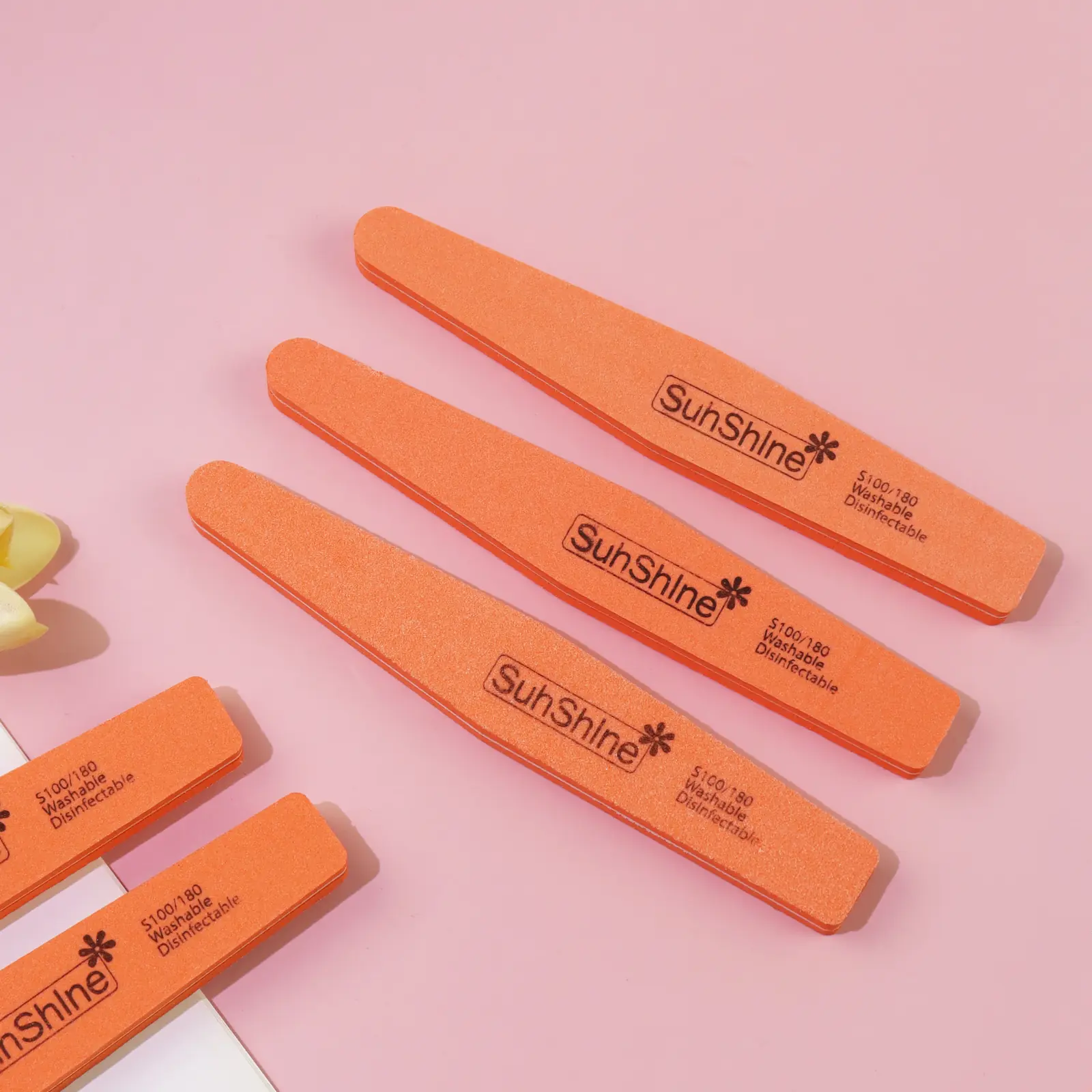 Classic Orange Nail Files for Professional Nail Shaping