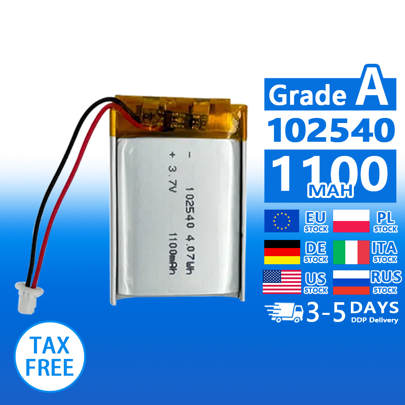 Pouch Lithium Ion Batteries 102540 3.7v1100mAh