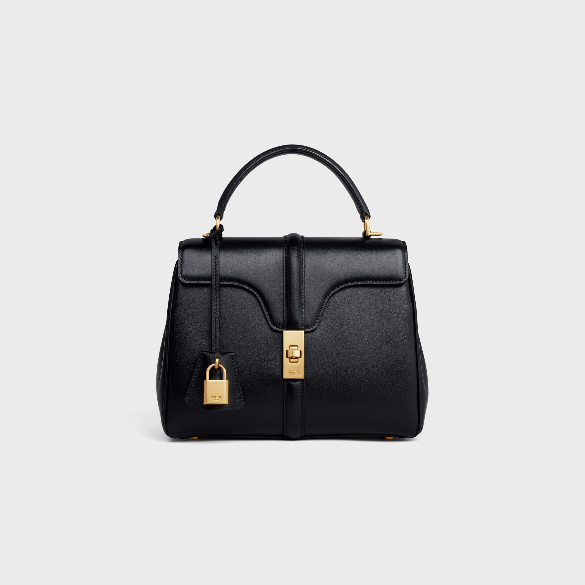 Small 16 Bag IN satinated calfskin BLACK