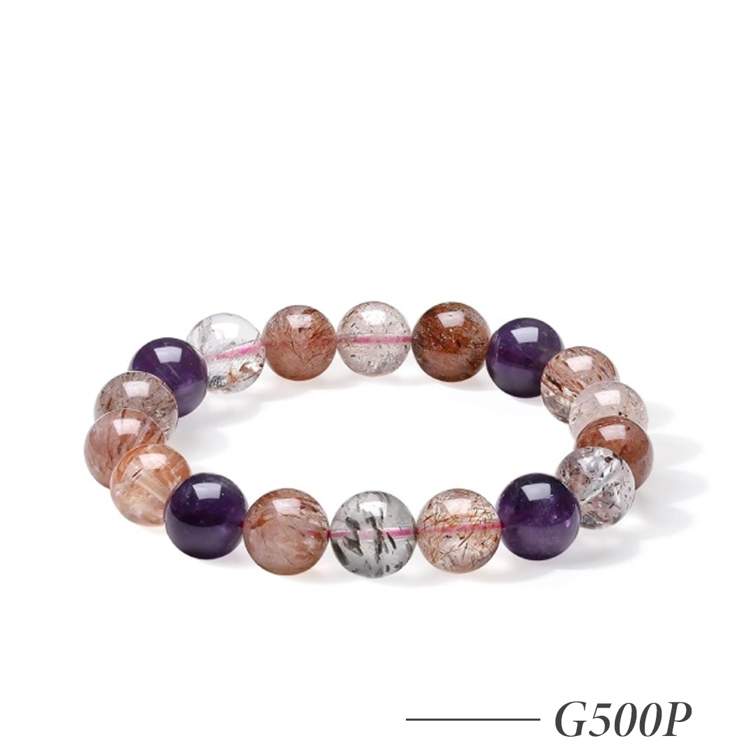 G500P-Natural Gemstone Beaded Bracelet for Women