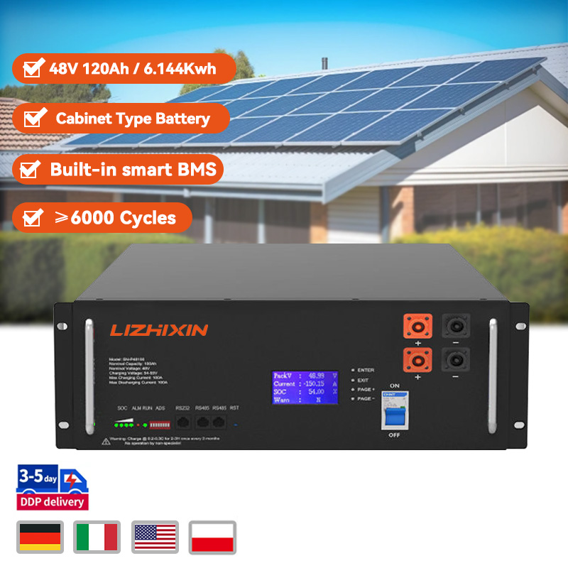 Rack mounted battery 48v 120ah