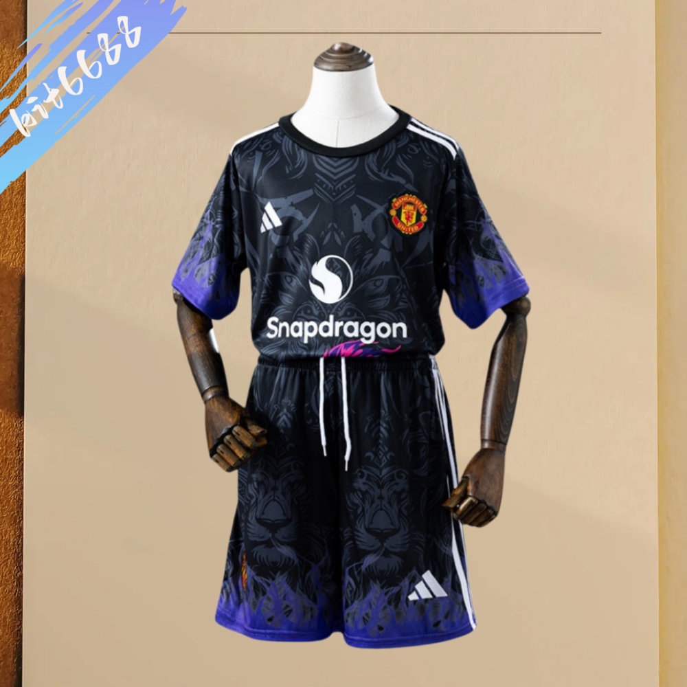 25/26 Manchester United training suit football jersey Kids Kit