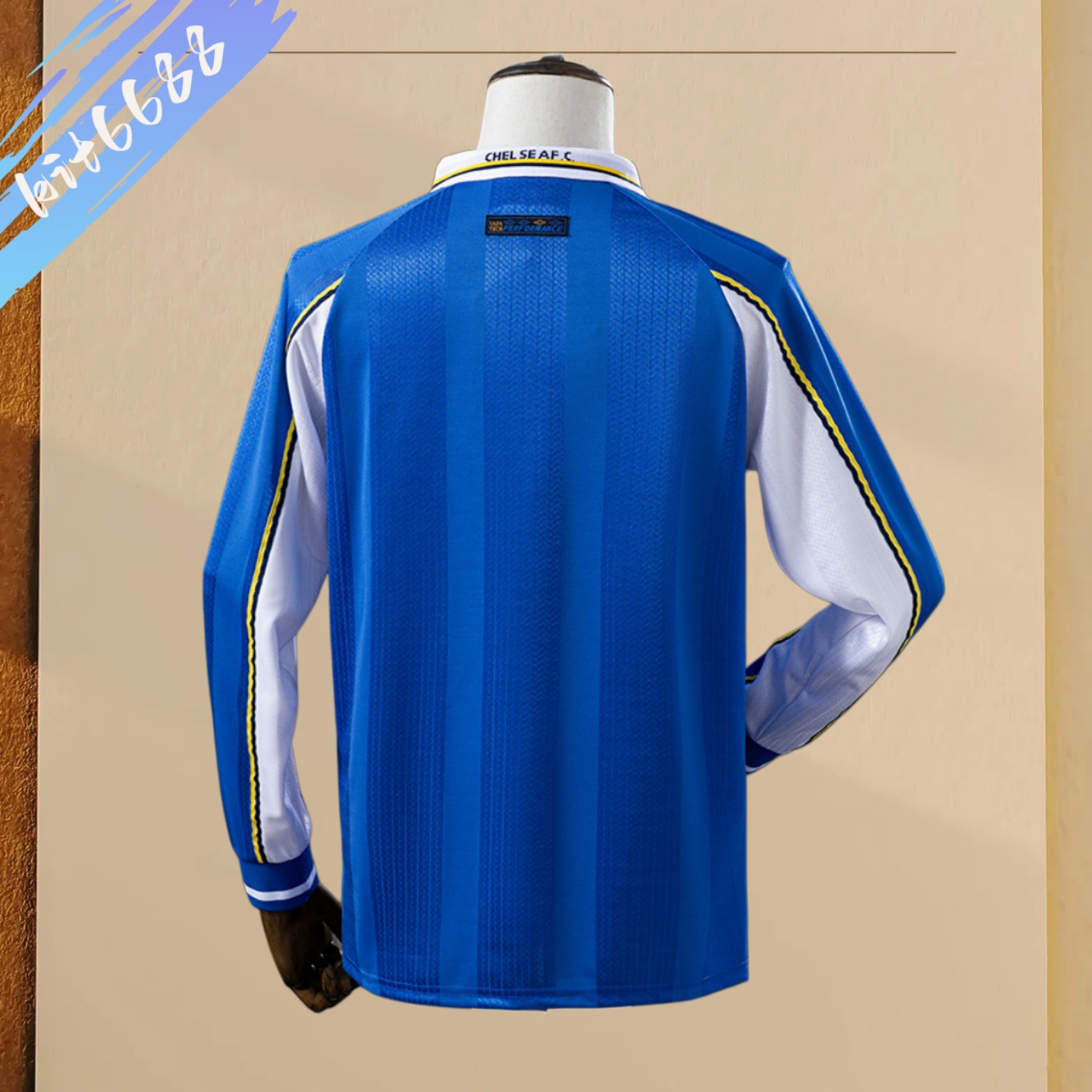 1997/1999 Chelsea Home Long Sleeve Retro Football Shirt (Fans)