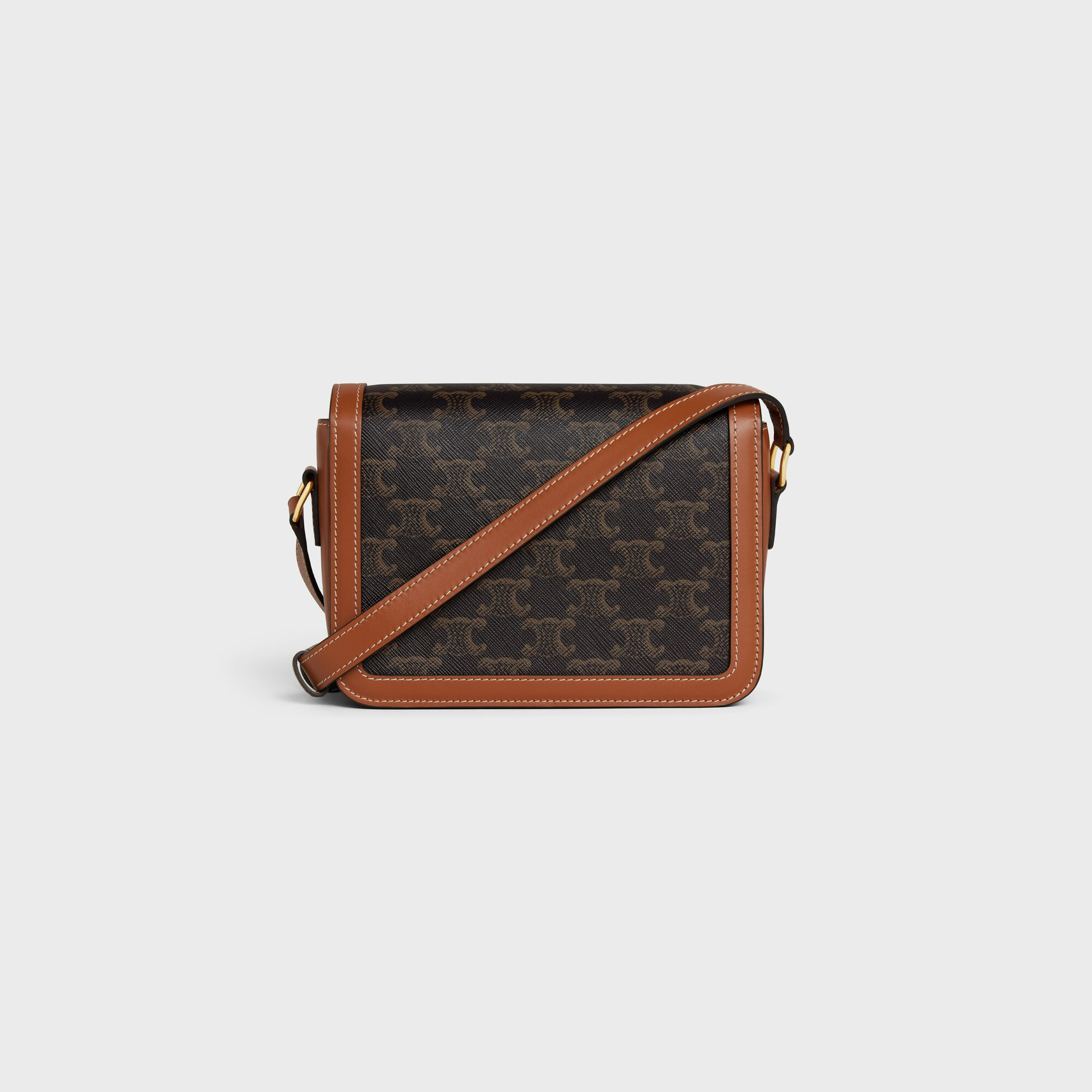 TEEN TRIOMPHE BAG IN Triomphe Canvas and Calfskin Tan