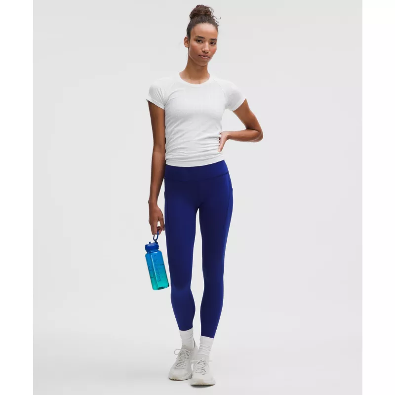 Swiftly Pointelle Short-Sleeve Shirt Hip Length