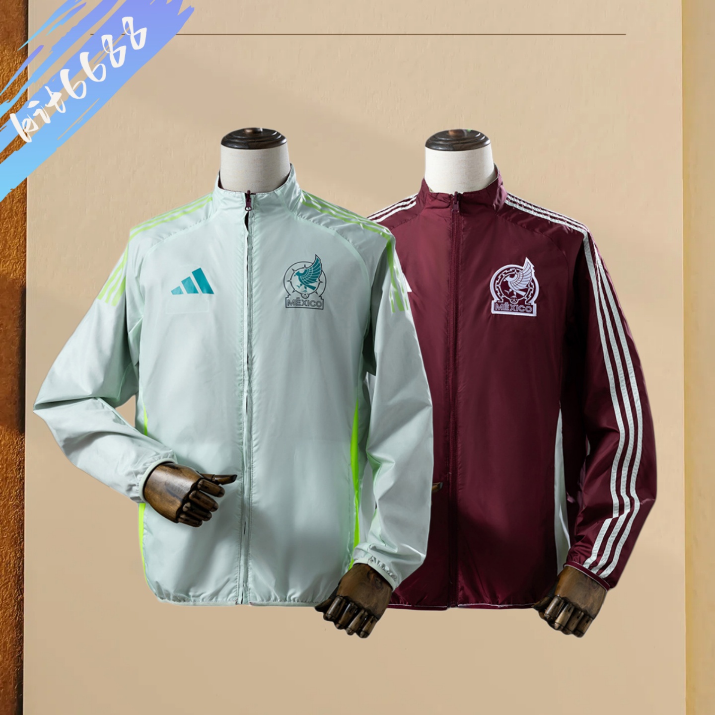 2025 Mexico double-sided waterproof windbreaker
