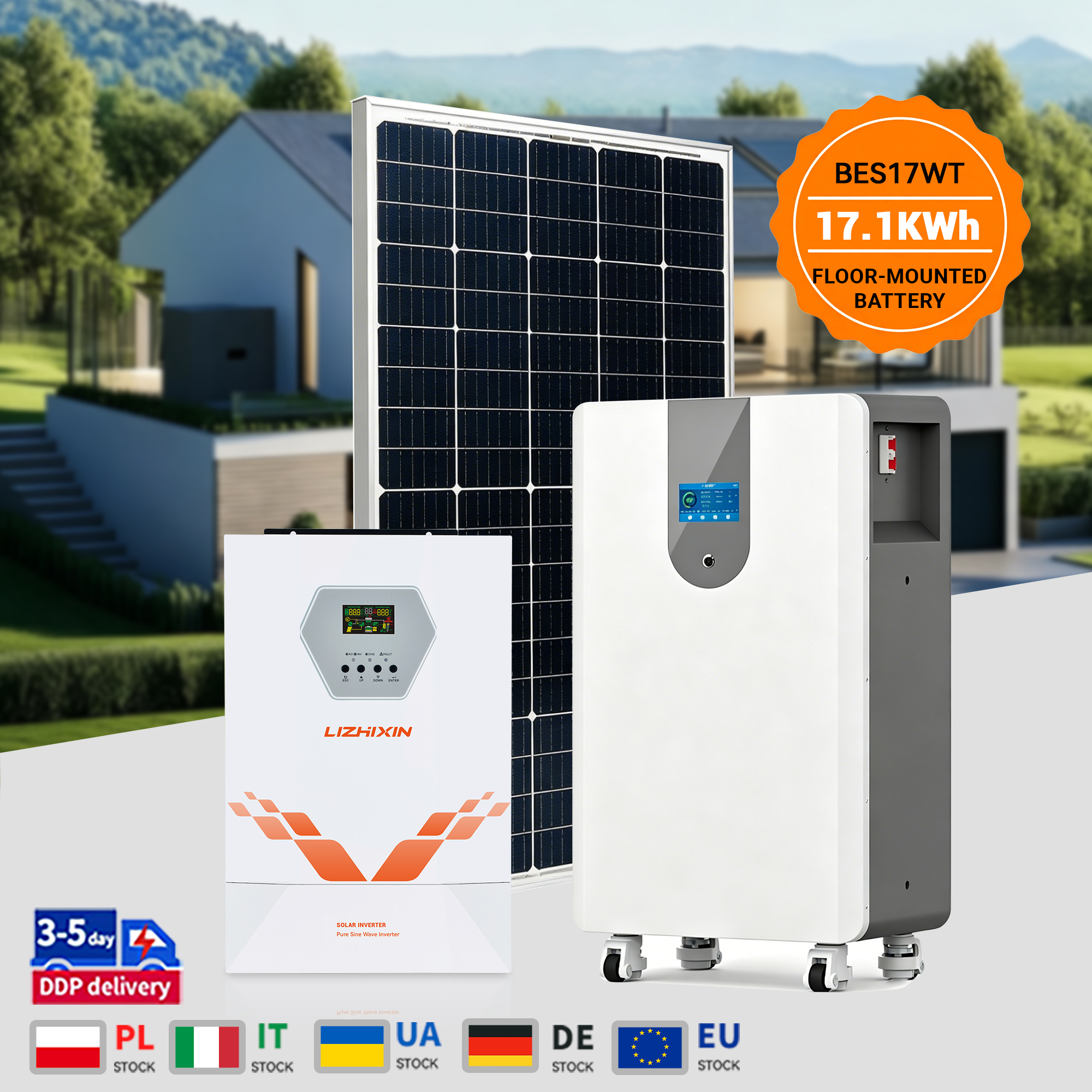 51.2V 334Ah 1P16S 17.1KWH Floor standing Battery