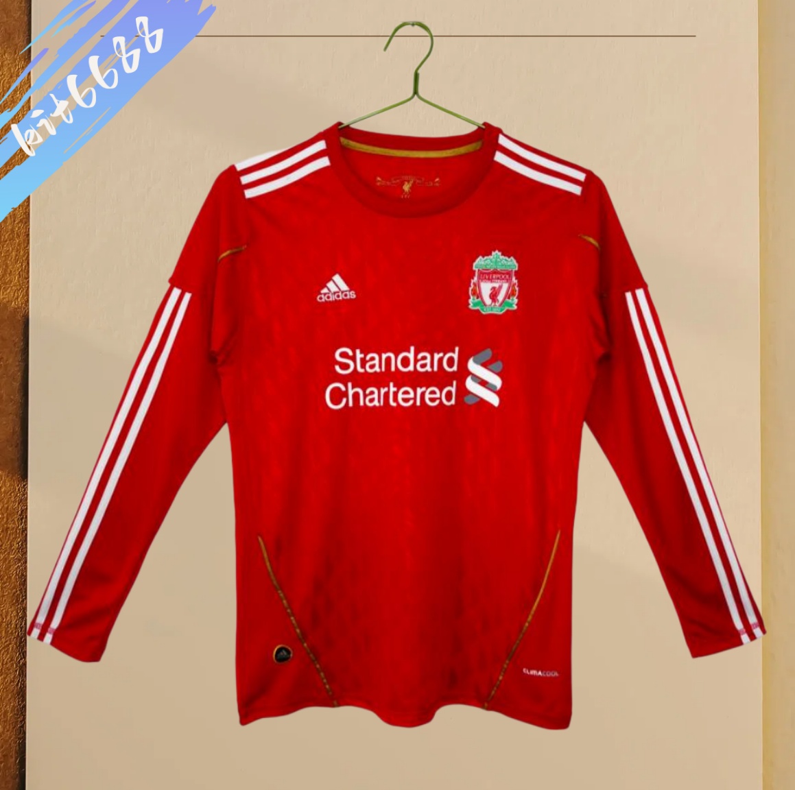 10/11 Liverpool home Retro long sleeves Football Shirt