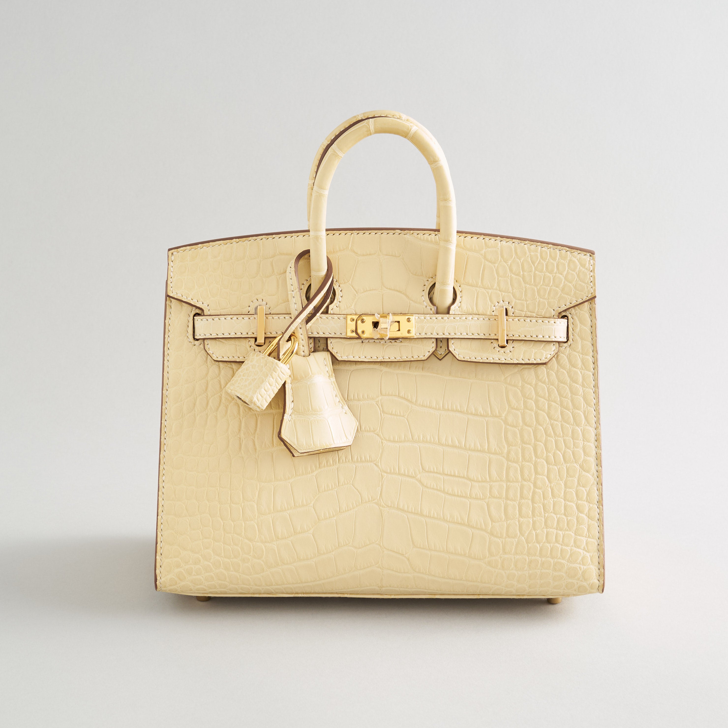 Hermès Birkin 20 Alligator Vanille Matte HSS Gold Hardware