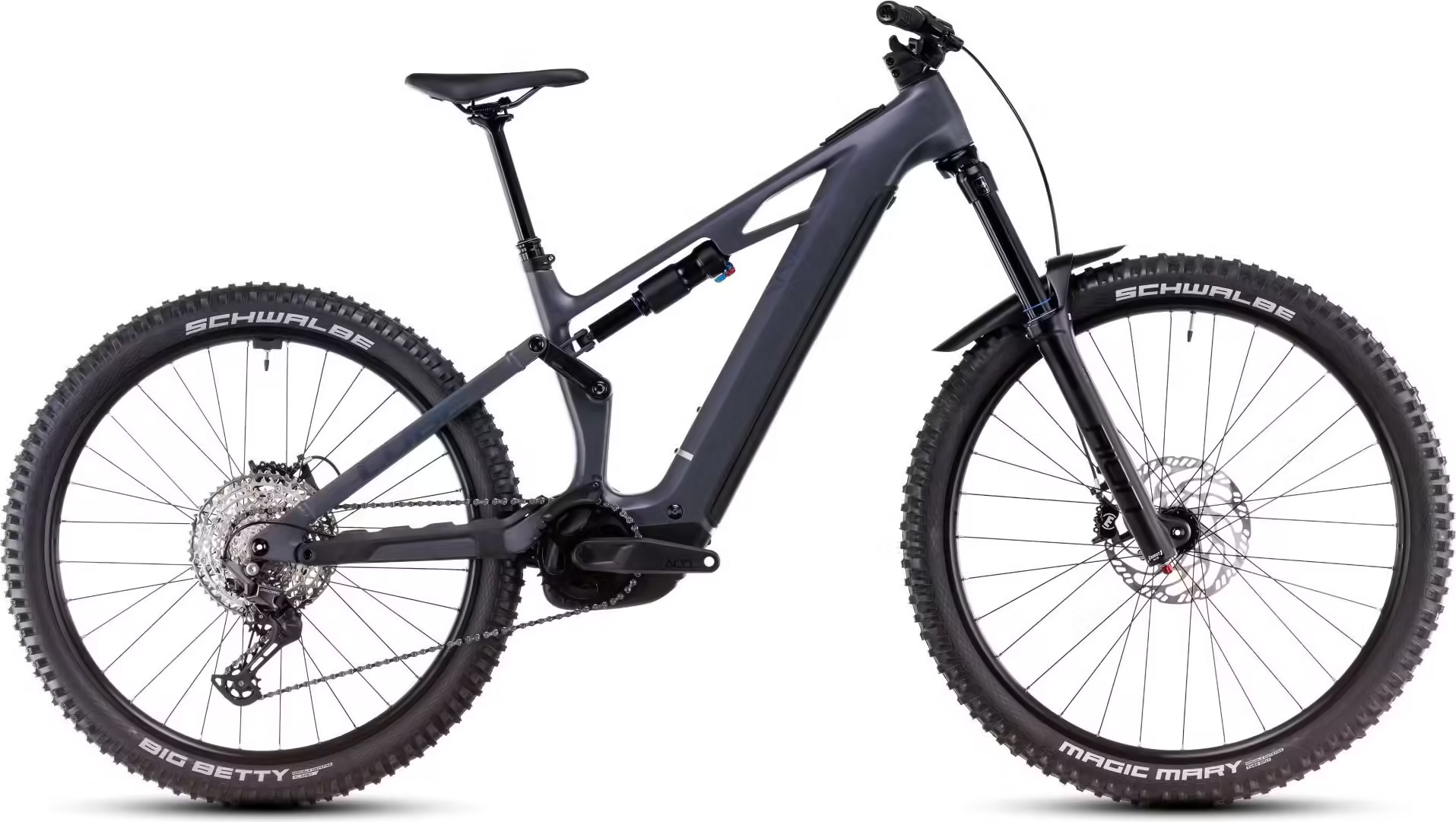 Cube Stereo Hybrid One77 HPC Race 800 Electric Full Suspension MTB Shimano Deore 12S 800 Wh 29''/27.5'' Slap Grey