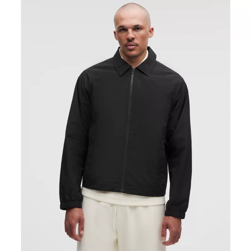Cotton-Blend Collared Jacket