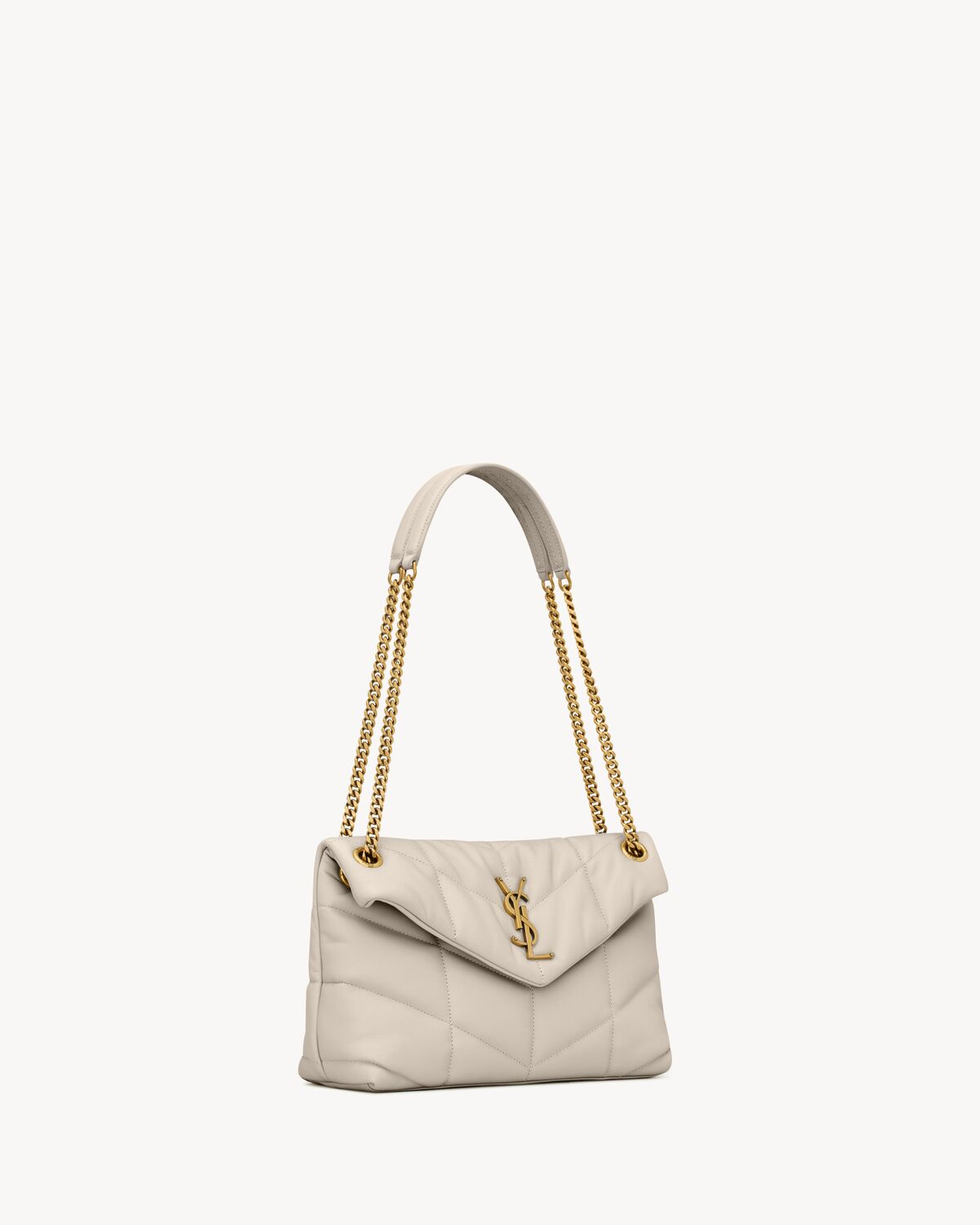 puffer small in nappa leather BLANC VINTAGE