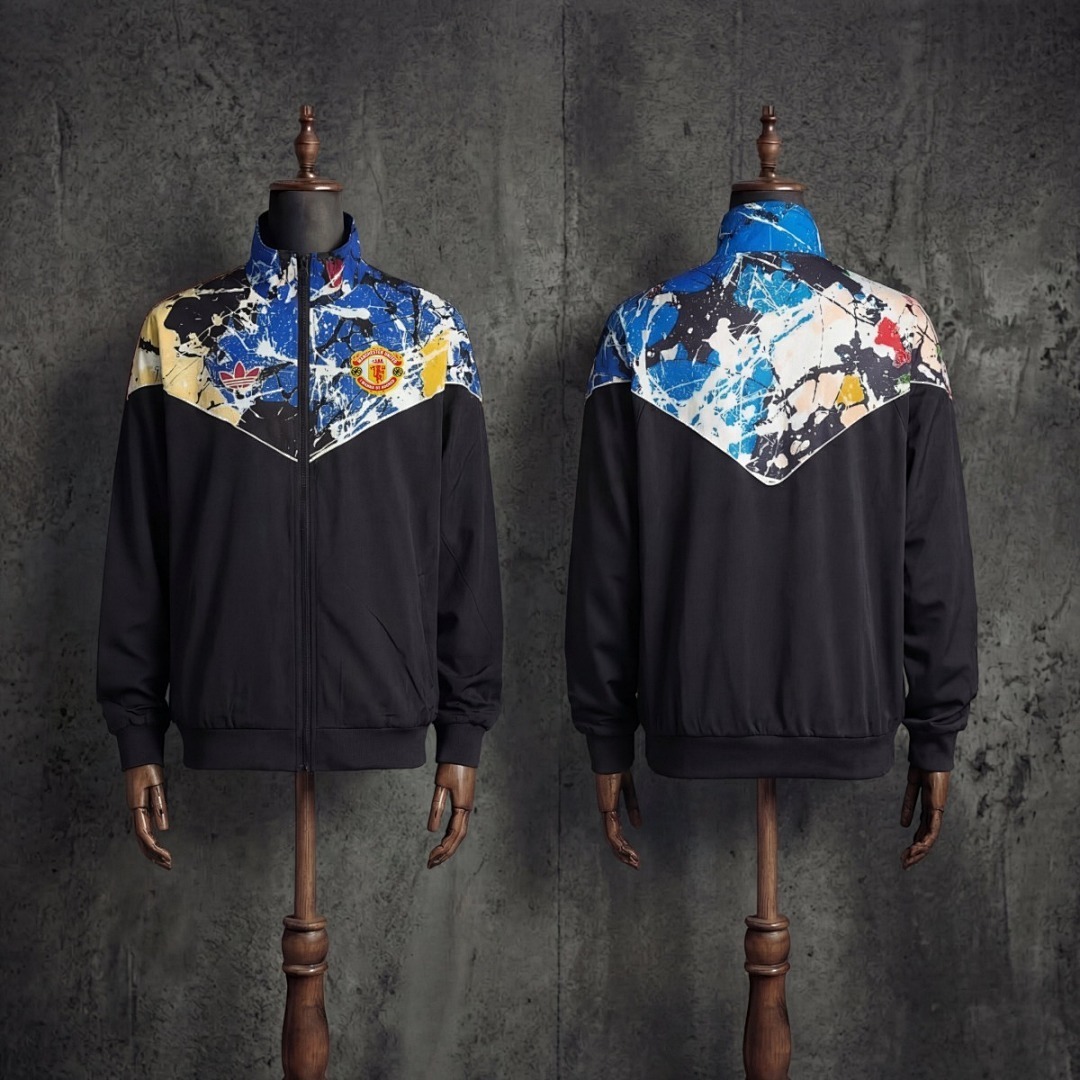 2627 Manchester United Rose Joint Edition Windbreaker