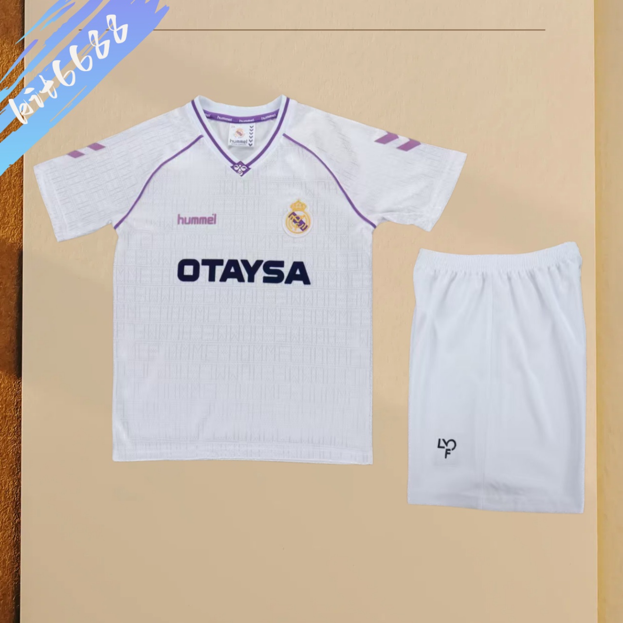 1990/1992 Real Madrid  home Retro Kids Set