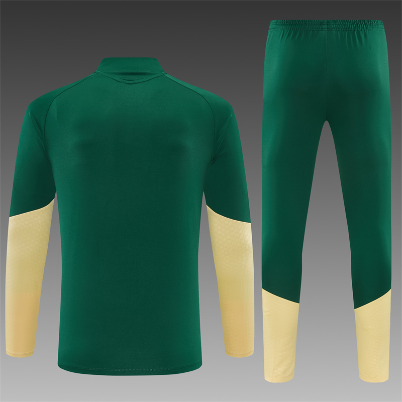 26/27 Real Madrid greenHalf Zip Training Kit (Adult Kids Kit)