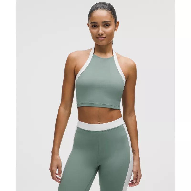 Nulu Cropped Halter Tank Top Light Support, A/B Cup