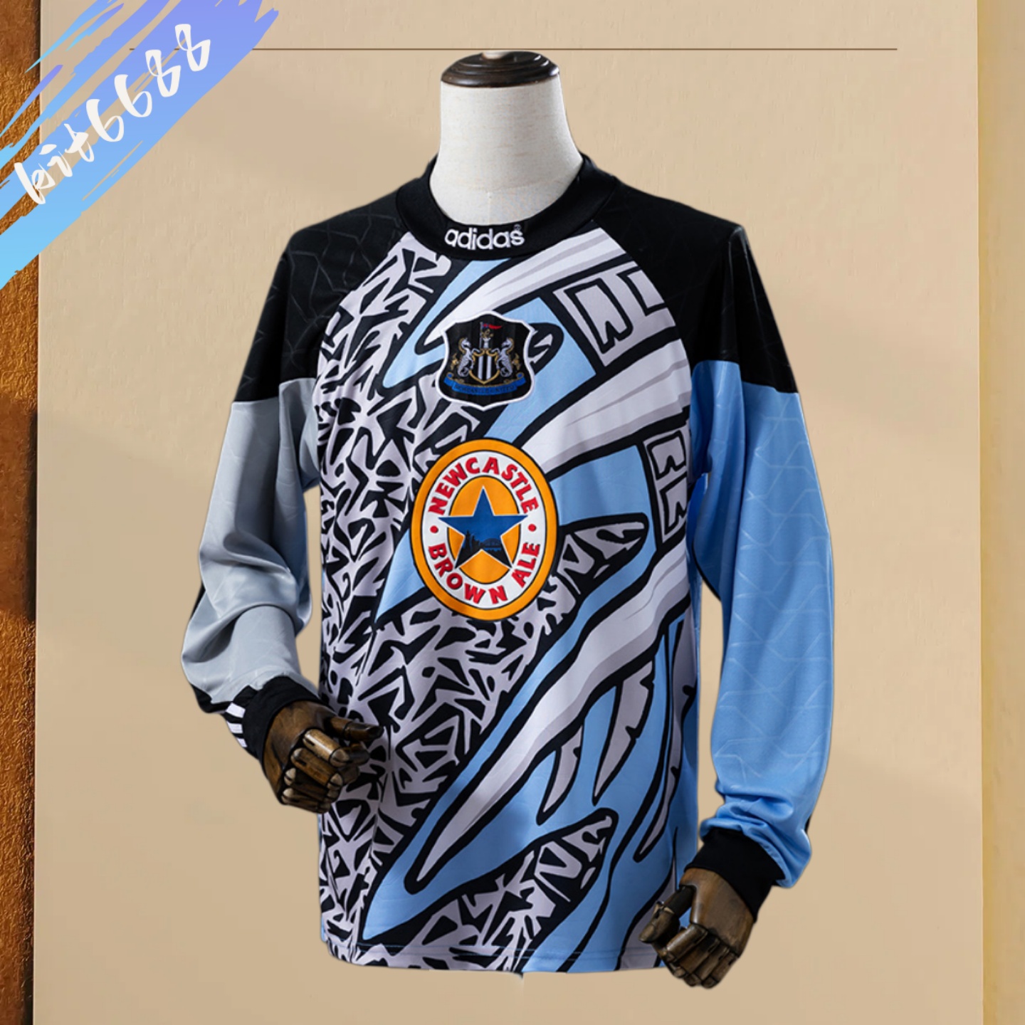 1995/1996 Newcastle United Goalkeeper Long Sleeve Retro Football Shirt