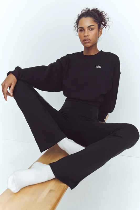 Airbrush High-Waist Bootcut Legging (Short)