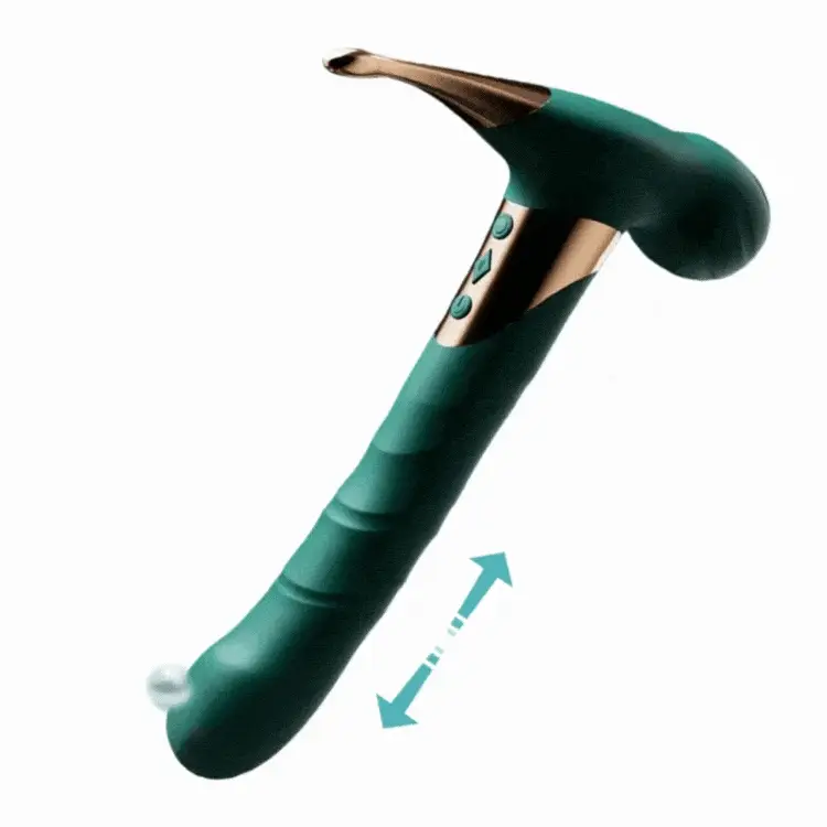 Mlovexy -Thor Hammer - Telescopic Sucking Vibrator G-spot Stimulation