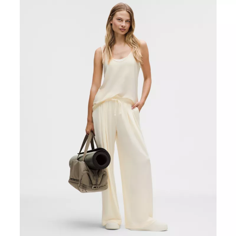 BeCalm High-Rise Pleated Extra-Wide Leg Pant