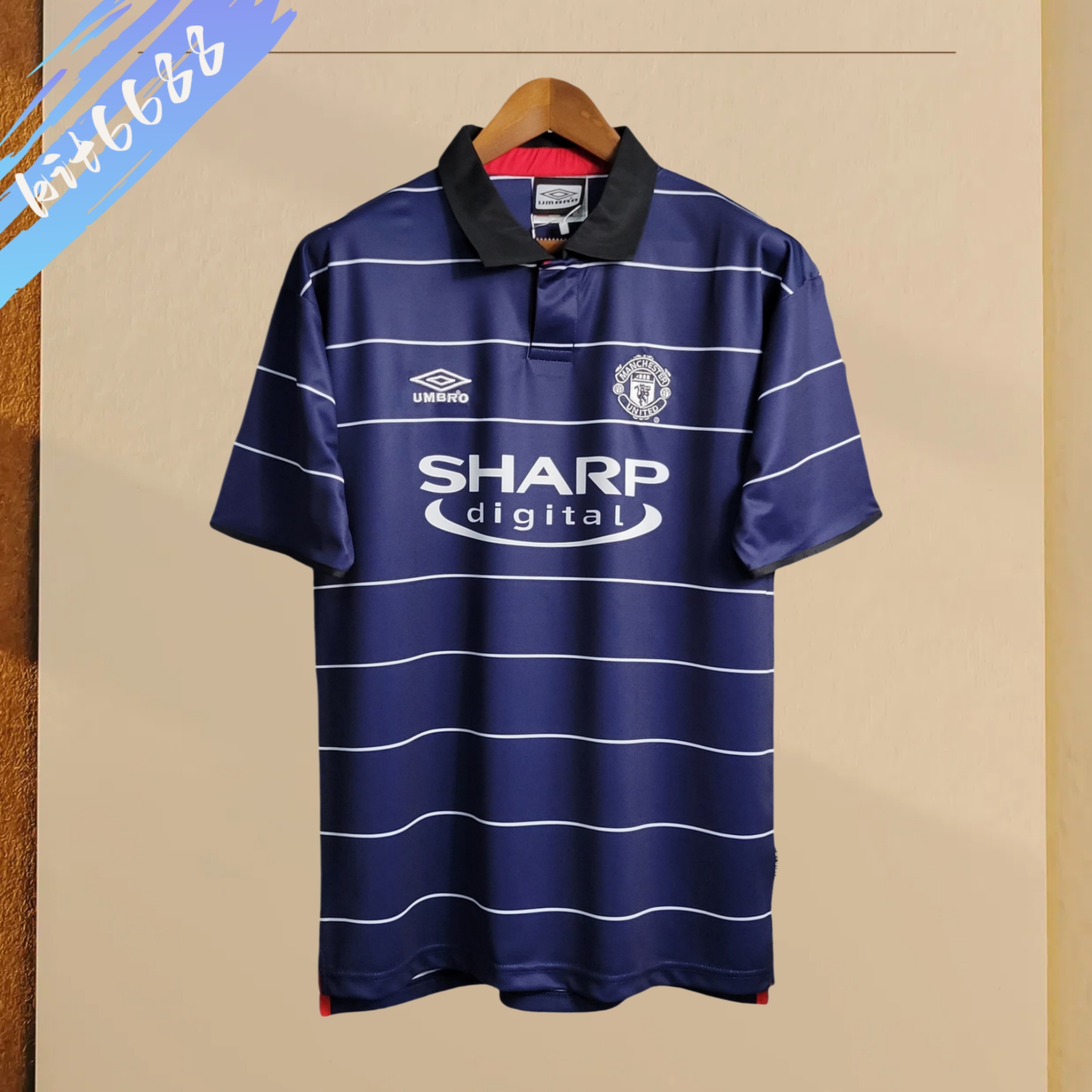 99/00 Manchester United Away  retro football shirt