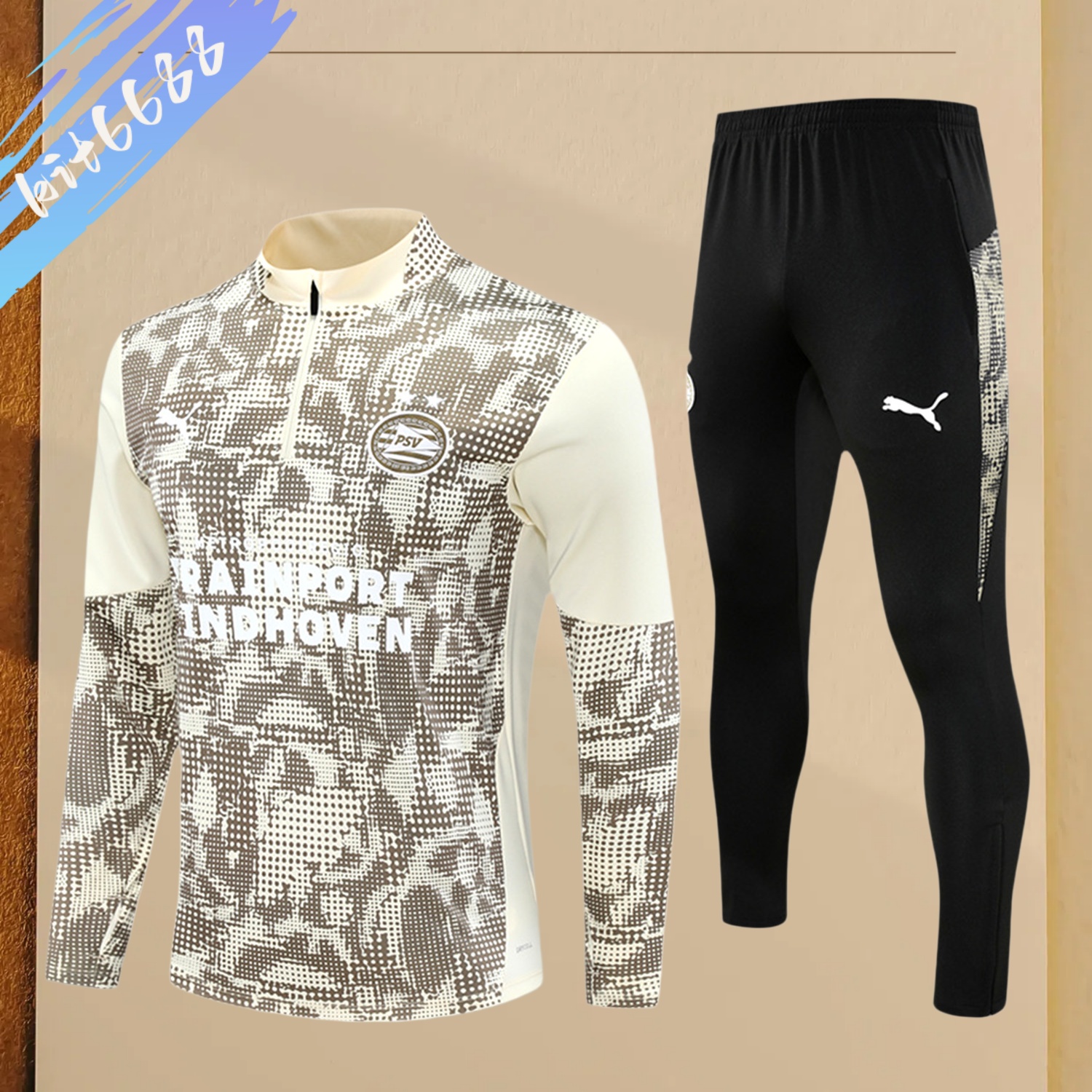 2025/2026 PSV Eindhoven Adult Half Zip Training Suit (Adult Kit)
