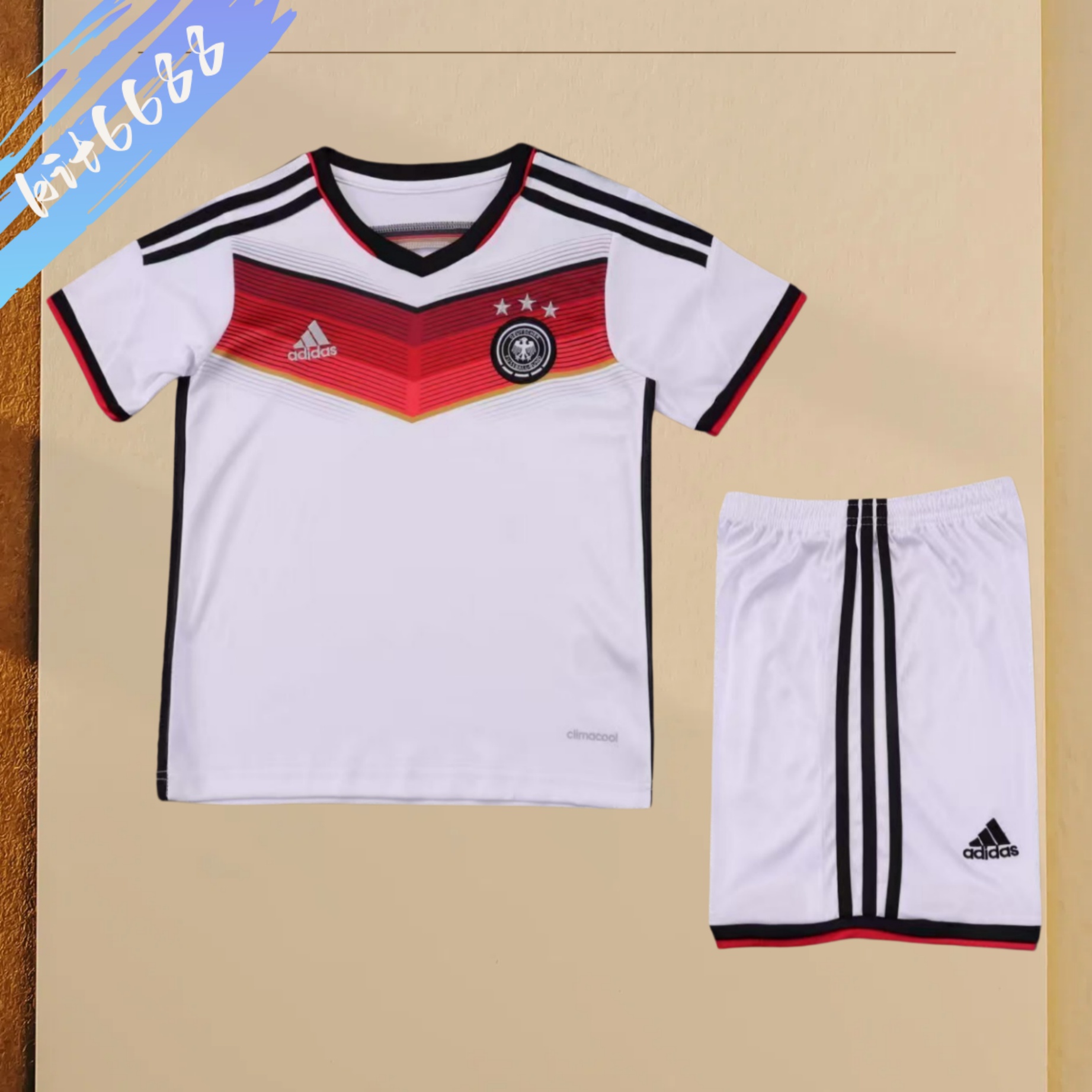2014 Germany home Retro Football Shirt ( Kids Kit )