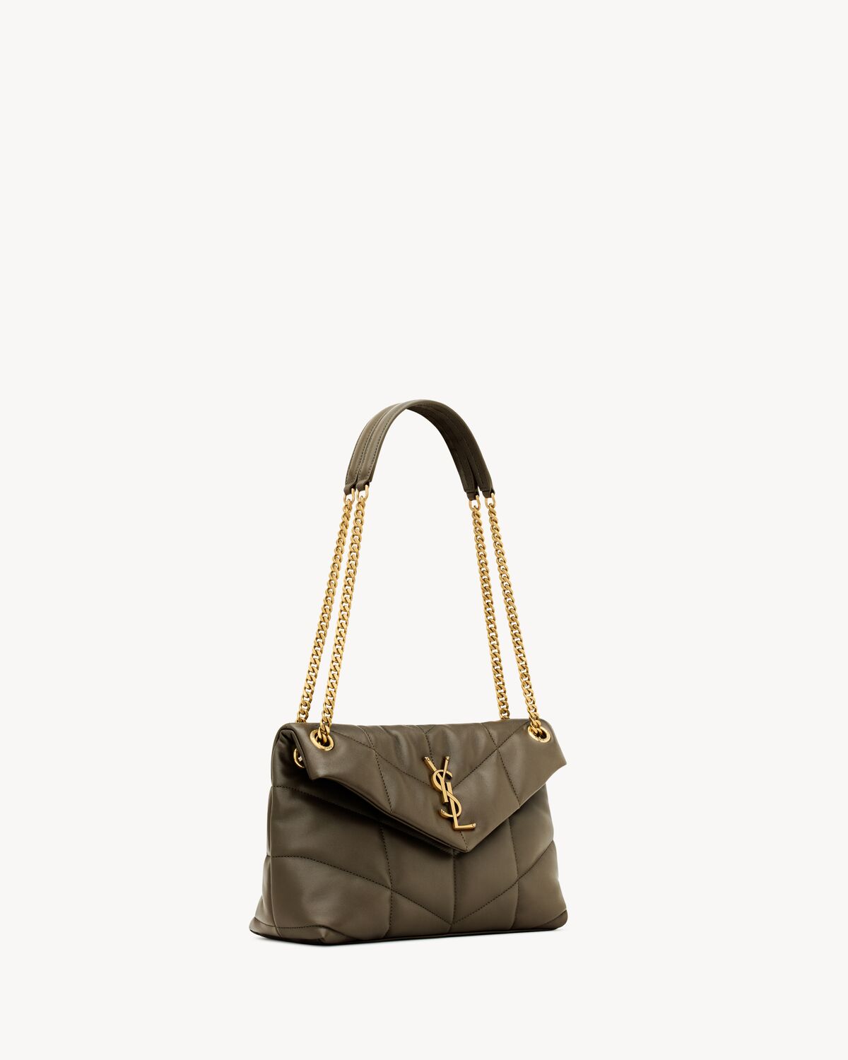 puffer small in nappa leather LIGHT MUSK