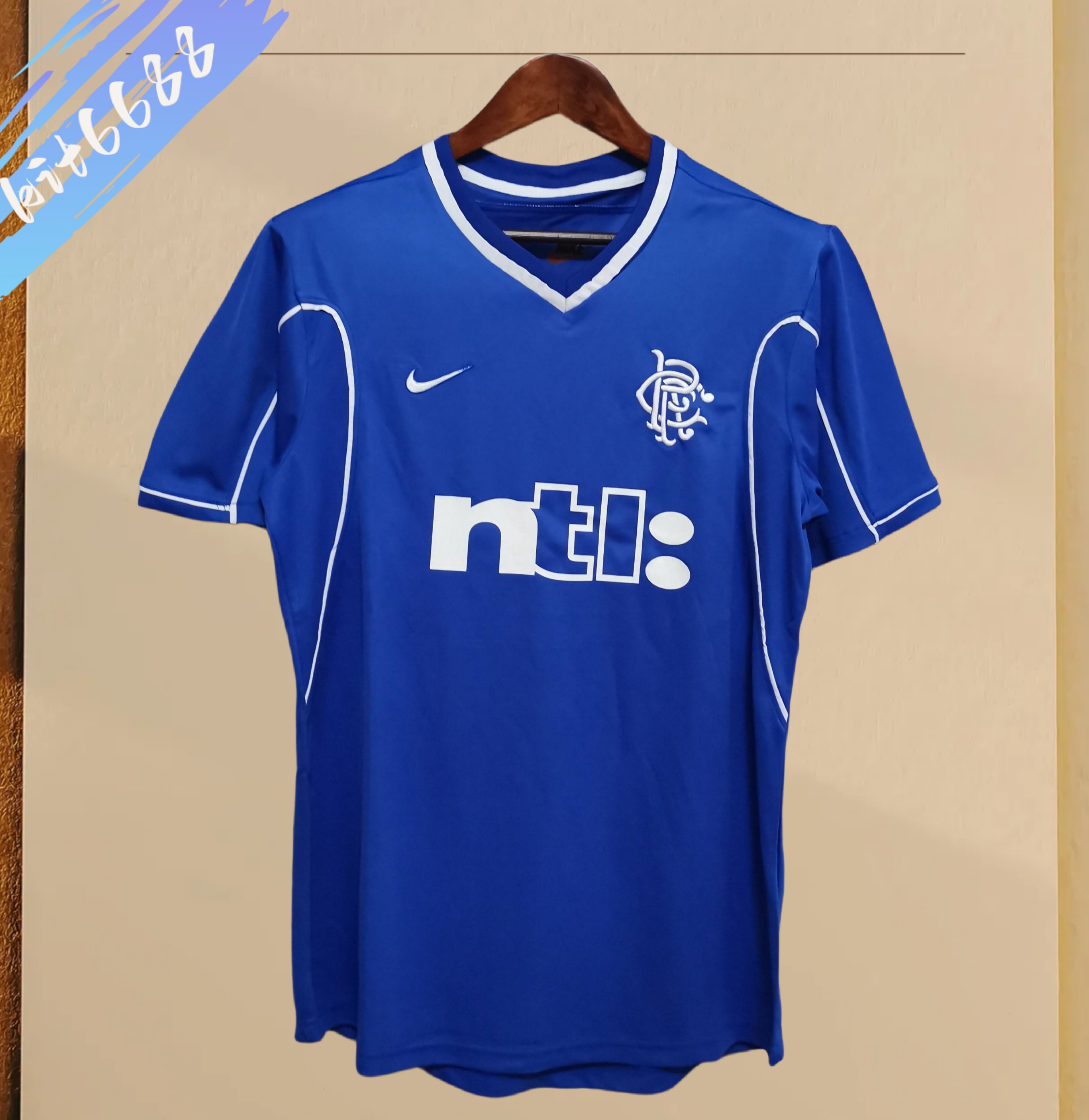1999/2001 Glasgow Rangers home Retro Football Shirt