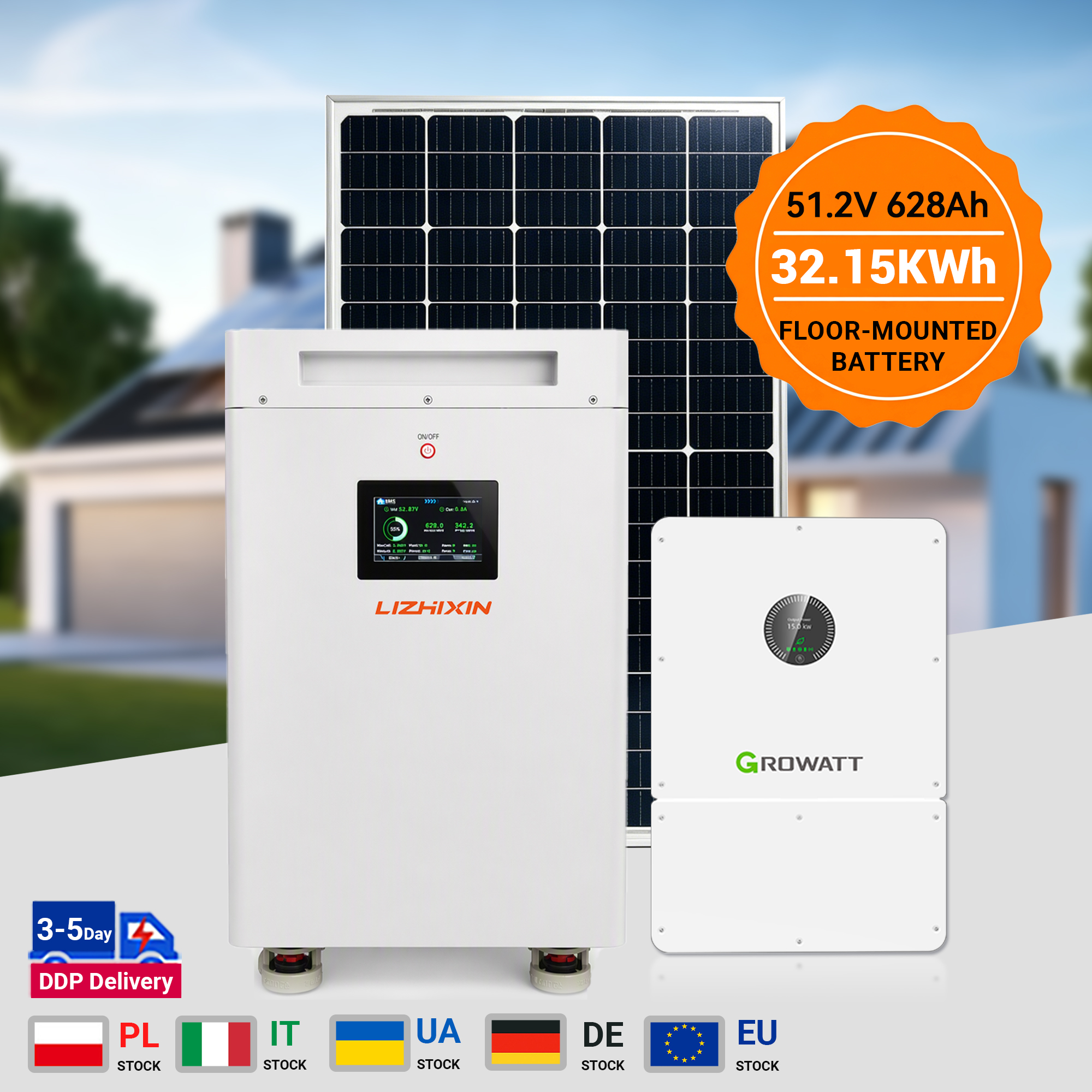 51.2V 628Ah 32.15KWH Floor standing Battery
