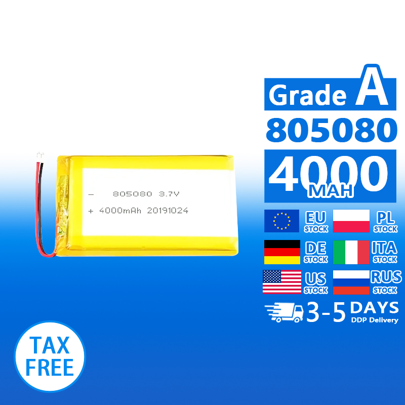 Pouch Lithium Ion Batteries 805080 3.7v4000mAh