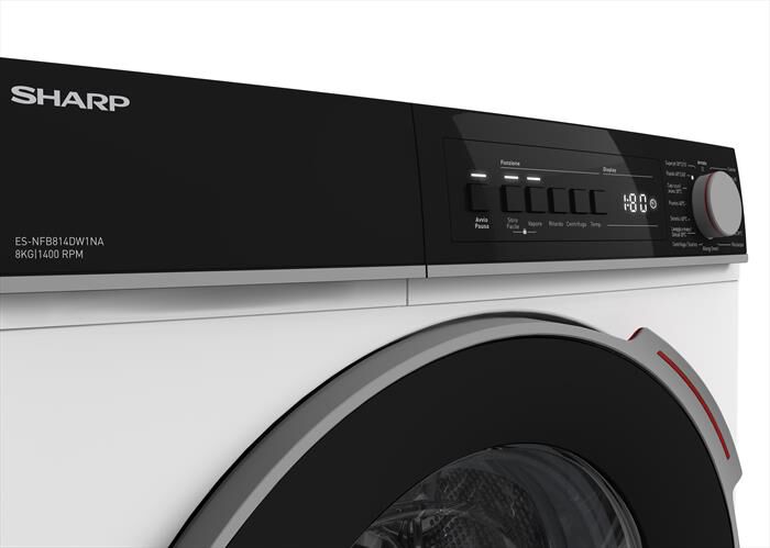 SHARP - Lavatrice ES-NFB814DW1NA 8 Kg Classe A-Bianco