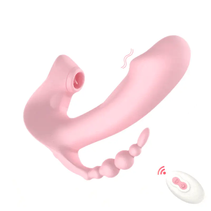 Mlovexy - G-Spot Stimulation Anal Play Clitoral Suction Wearable Female Masturbator