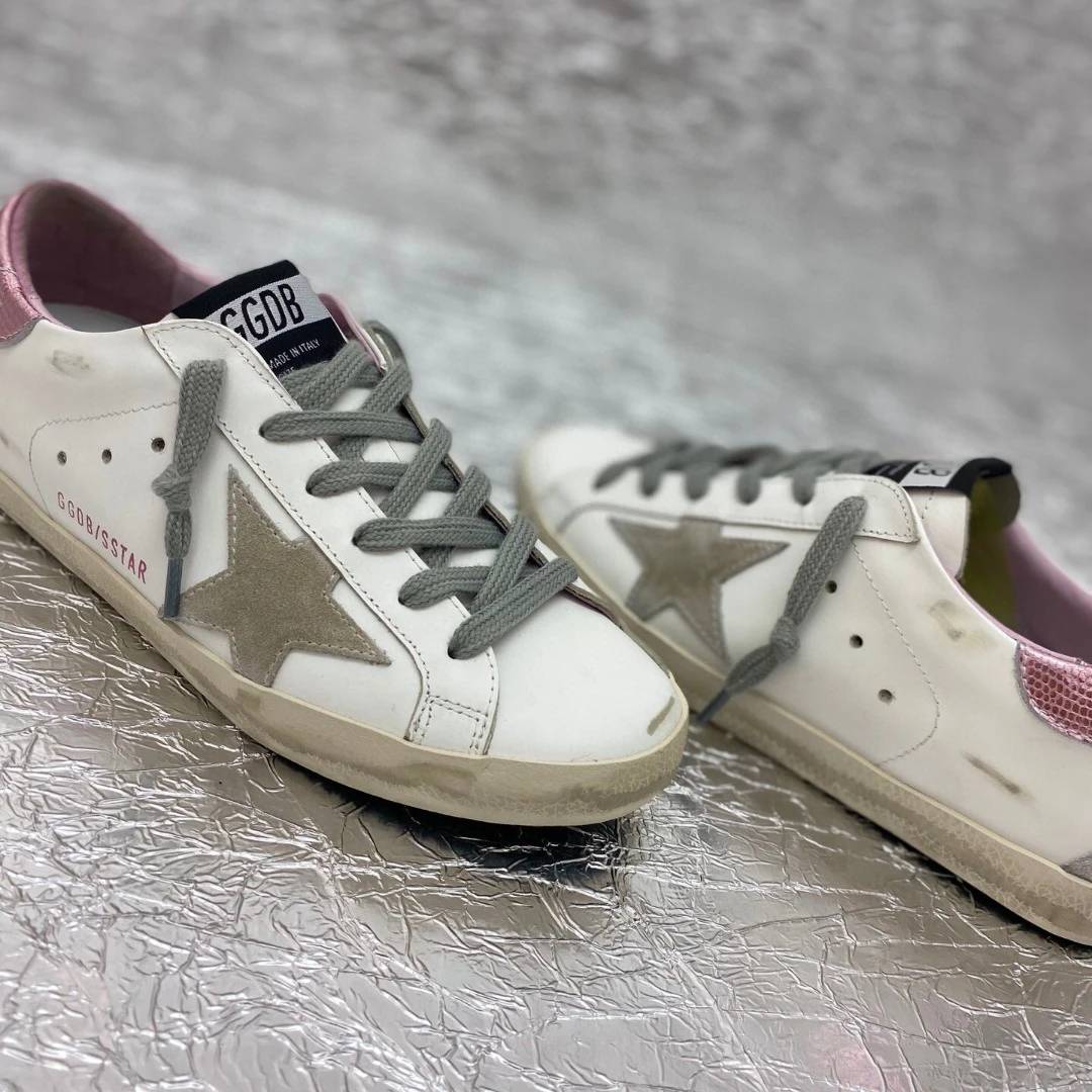 Golden Goose Super Star Dirty shoes made of top-grain cowhide
