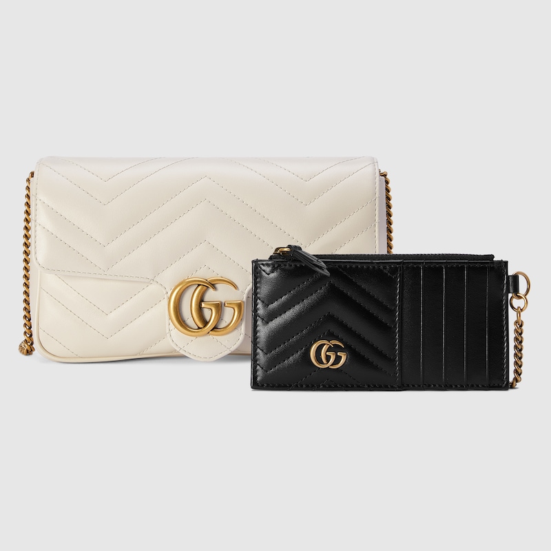 GG Marmont small shoulder bag White