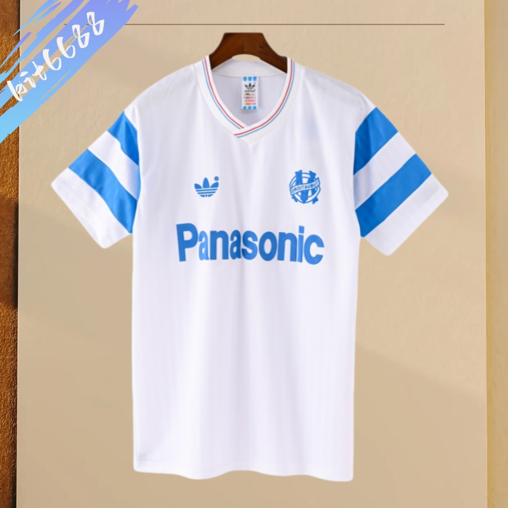 1990 Marseille Home Retro Football Shirt
