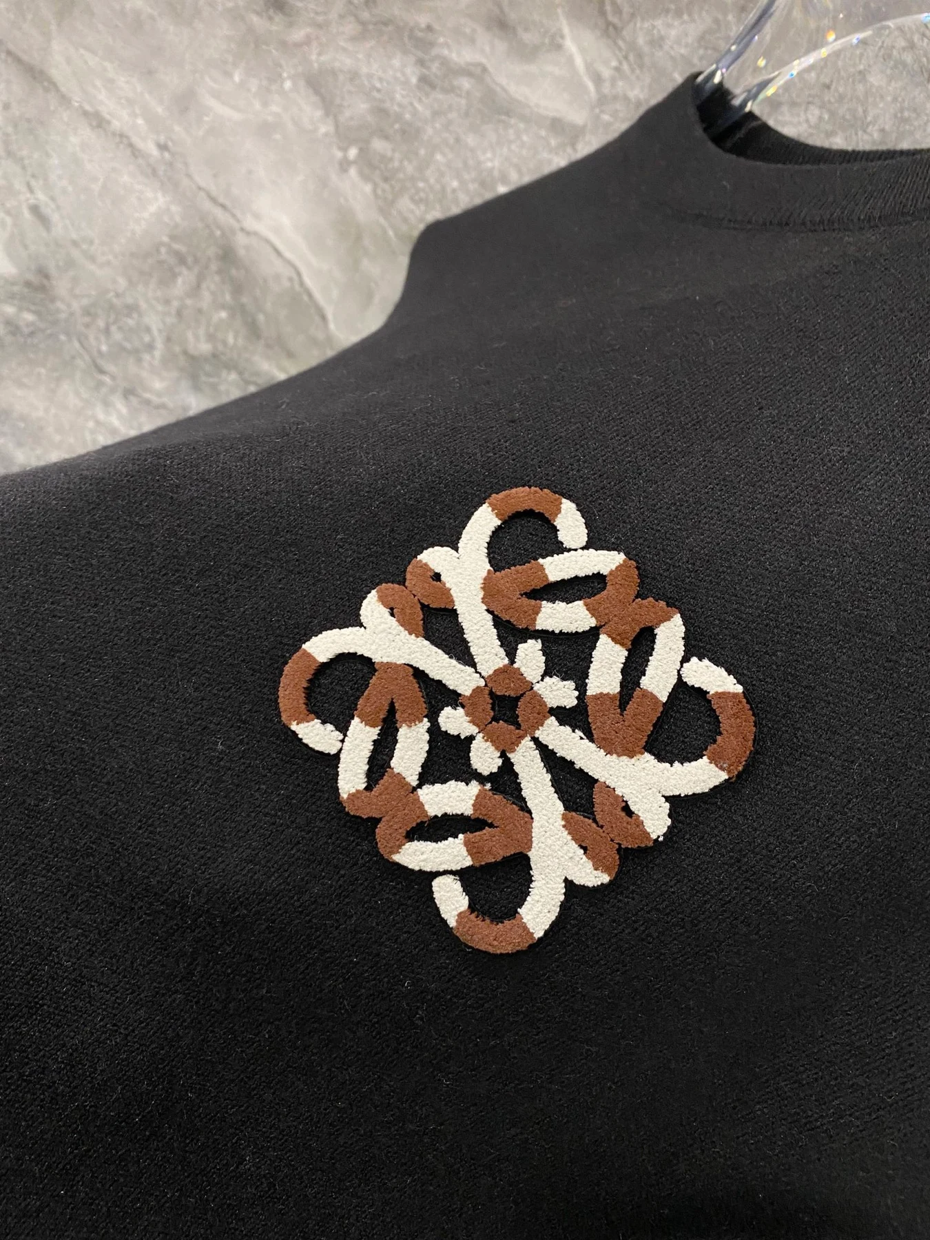 Loewe gestrickt 25FW Logo Schwarz Sweatshirts ZF929101
