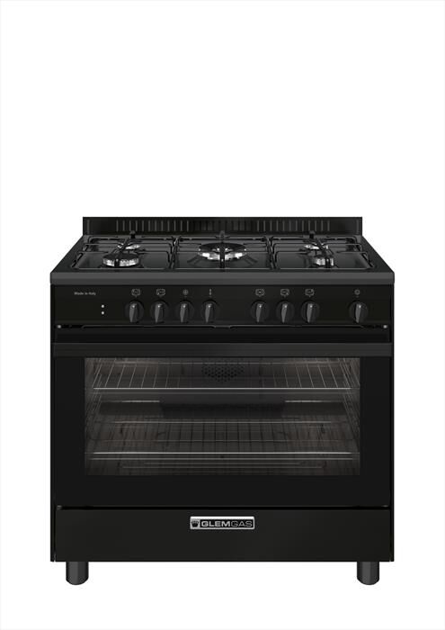 GLEM GAS - Cucina SA965MBK Classe A-Nero Carbone