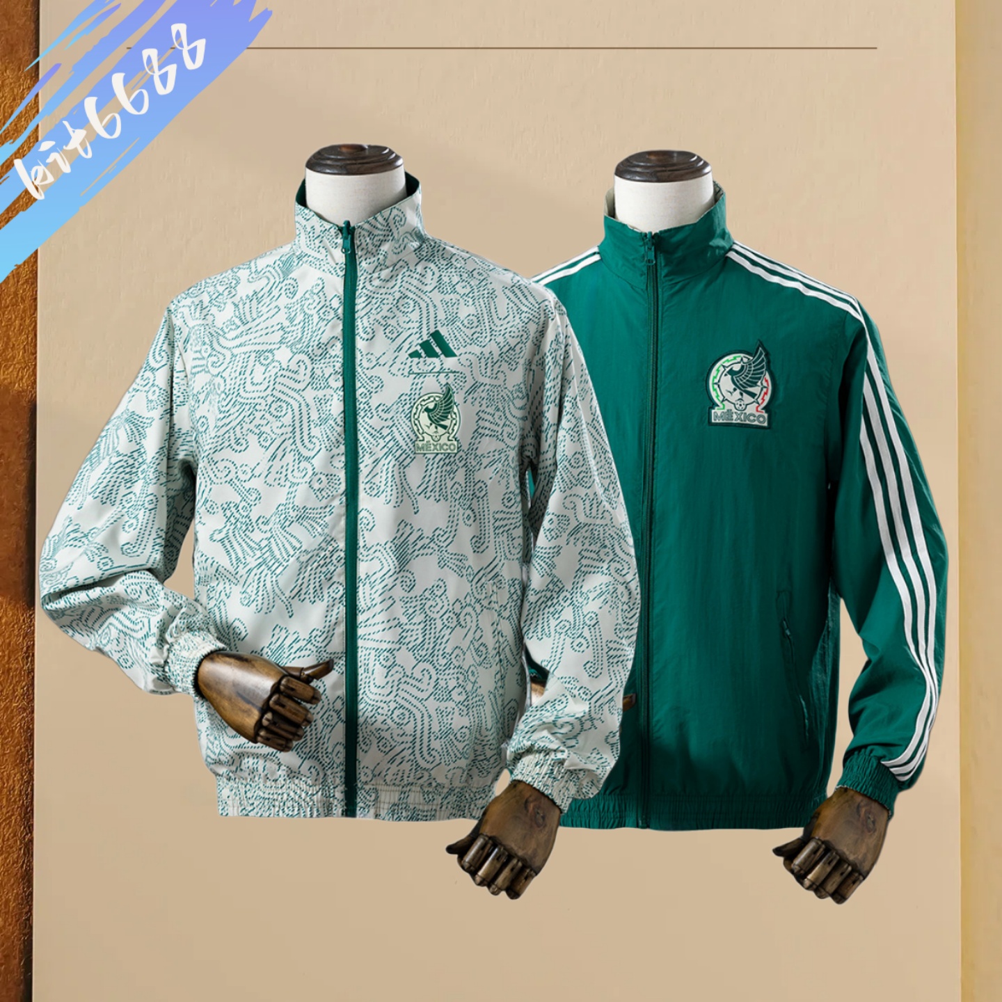 2025 Mexico double-sided waterproof windbreaker