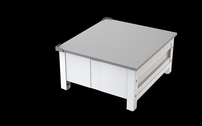 MELICONI - BASE SPACE BRIDGE-Struttura bianca, ripiano grig