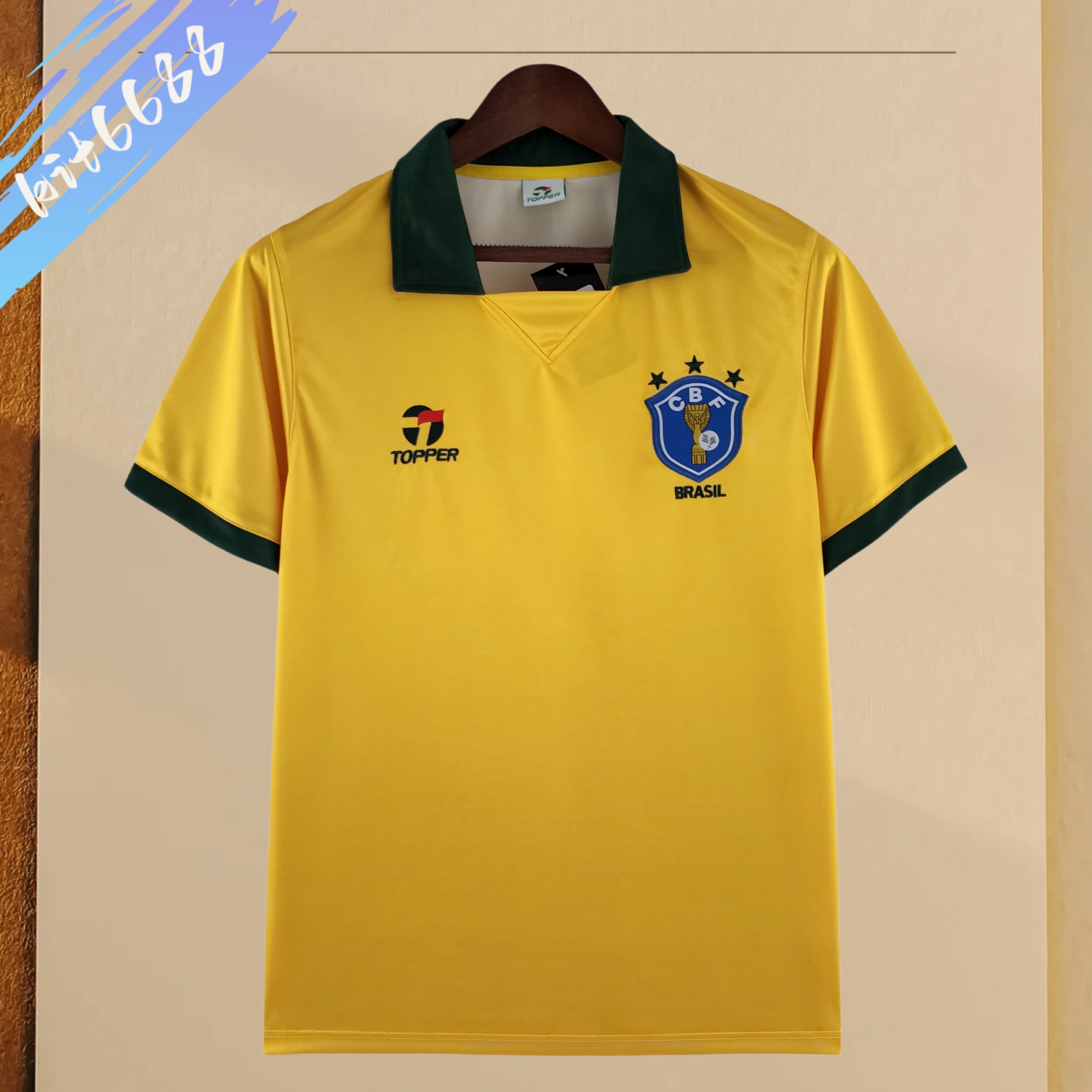 1988 Brazil Home Retro Football Shirt
