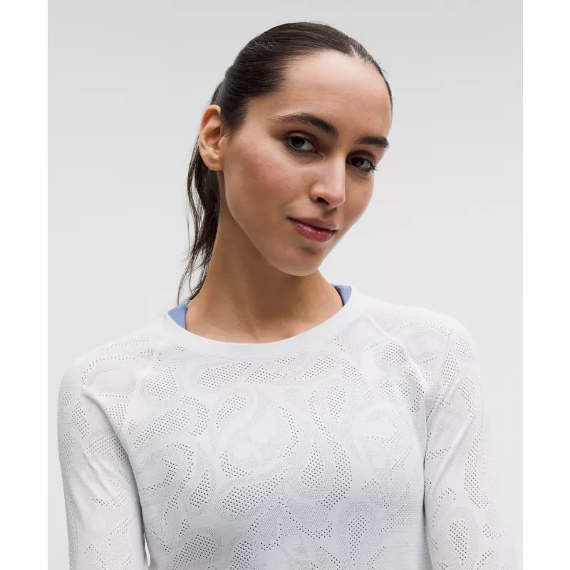Swiftly Tech Long-Sleeve Shirt 2.0 Waist Length Paisley